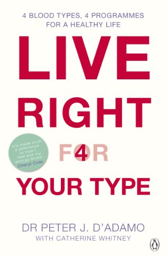 Live Right for Your Type: The Individualized Prescription For Maximizing Health, Metabolism, And Vitality In Every Stage Of Your Life. 4 Blood Types, 4 Programmes for a Healthy Life von Penguin